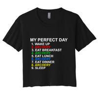 My Perfect Day Archery Meaningful Gift Women's Crop Top Tee