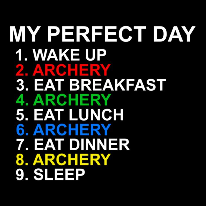 My Perfect Day Archery Meaningful Gift Wool Snapback Cap