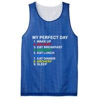 My Perfect Day Archery Meaningful Gift Mesh Reversible Basketball Jersey Tank
