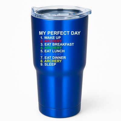 My Perfect Day Archery Meaningful Gift Tumbler