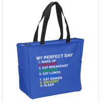 My Perfect Day Archery Meaningful Gift Zip Tote Bag