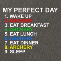 My Perfect Day Archery Meaningful Gift Cotton Canvas Backpack
