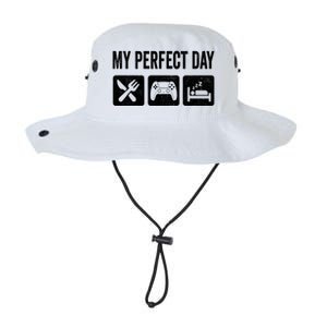 My Perfect Day Video Games Gift Funny Cool Gamer Tee Gift Great Gift Legacy Cool Fit Booney Bucket Hat