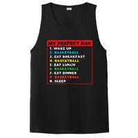 My Perfect Day Basketball Funny Coach Player Women Men Gift PosiCharge Competitor Tank