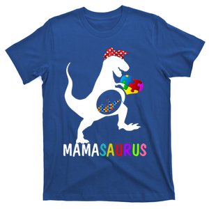 Mamasaurus Puzzle Dinosaur Autism Awareness Mom Mama Gift T-Shirt