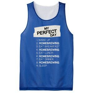 My Perfect Day Homebrewing Rest Day Brewery Day Off Holiday Gift Mesh Reversible Basketball Jersey Tank