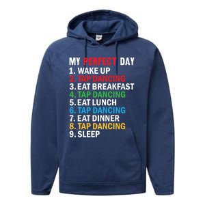 My Perfect Day Tap Dance Teacher Tap Dancer Funny Gift Performance Fleece Hoodie