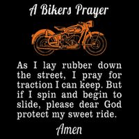 Motorcycle Prayer Design Bikers Prayer 16 in Basic Backpack