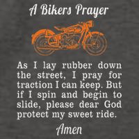 Motorcycle Prayer Design Bikers Prayer Vector Backpack
