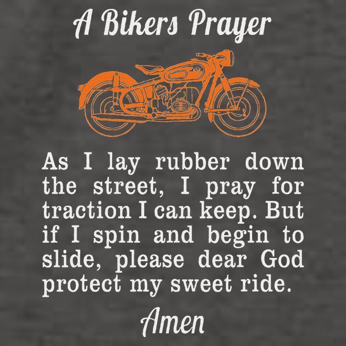 Motorcycle Prayer Design Bikers Prayer Vector Backpack