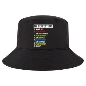 My Perfect Day: Play Hockey All Day Long! Gift Cool Comfort Performance Bucket Hat