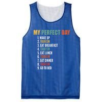 My Perfect Day Funny Tourism Gift Mesh Reversible Basketball Jersey Tank