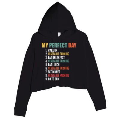 My Perfect Day Funny Vegetable Farming Gift Crop Fleece Hoodie