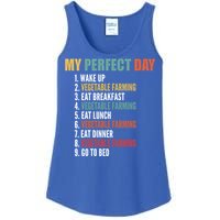 My Perfect Day Funny Vegetable Farming Gift Ladies Essential Tank