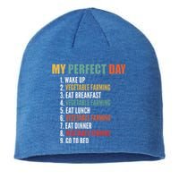 My Perfect Day Funny Vegetable Farming Gift Sustainable Beanie