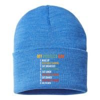 My Perfect Day Funny Vegetable Farming Gift Sustainable Knit Beanie