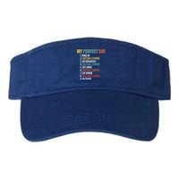 My Perfect Day Funny Vegetable Farming Gift Valucap Bio-Washed Visor