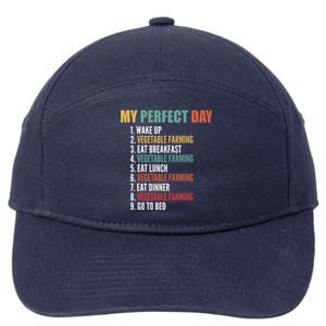 My Perfect Day Funny Vegetable Farming Gift 7-Panel Snapback Hat