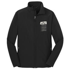 My Perfect Day Homebrewing Rest Day Brewery Day Off Holiday Meaningful Gift Core Soft Shell Jacket