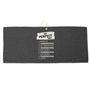 My Perfect Day Homebrewing Rest Day Brewery Day Off Holiday Meaningful Gift Large Microfiber Waffle Golf Towel