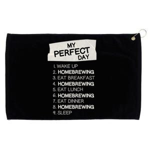 My Perfect Day Homebrewing Rest Day Brewery Day Off Holiday Meaningful Gift Grommeted Golf Towel