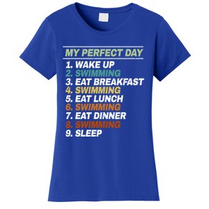 My Perfect Day Swim Athlete Swimmer Swimming Gift Women's T-Shirt