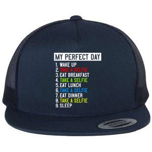 My Perfect Day: Take A Sie All Day Long! Gift Flat Bill Trucker Hat