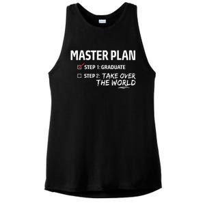 Master Plan Degree Academic Diploma Graduation Mba Graduate Ladies PosiCharge Tri-Blend Wicking Tank