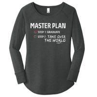 Master Plan Degree Academic Diploma Graduation Mba Graduate Women's Perfect Tri Tunic Long Sleeve Shirt