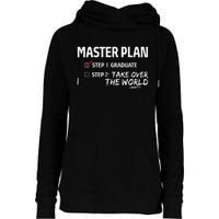 Master Plan Degree Academic Diploma Graduation Mba Graduate Womens Funnel Neck Pullover Hood