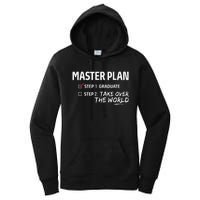 Master Plan Degree Academic Diploma Graduation Mba Graduate Women's Pullover Hoodie