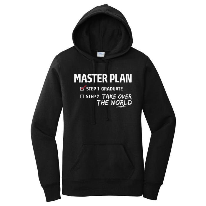 Master Plan Degree Academic Diploma Graduation Mba Graduate Women's Pullover Hoodie