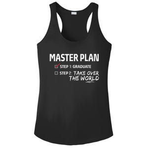 Master Plan Degree Academic Diploma Graduation Mba Graduate Ladies PosiCharge Competitor Racerback Tank