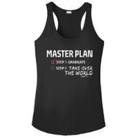 Master Plan Degree Academic Diploma Graduation Mba Graduate Ladies PosiCharge Competitor Racerback Tank