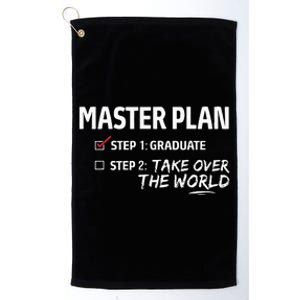 Master Plan Degree Academic Diploma Graduation Mba Graduate Platinum Collection Golf Towel