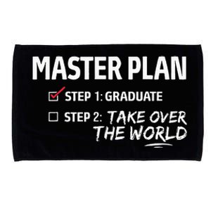 Master Plan Degree Academic Diploma Graduation Mba Graduate Microfiber Hand Towel