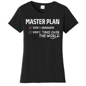 Master Plan Degree Academic Diploma Graduation Mba Graduate Women's T-Shirt