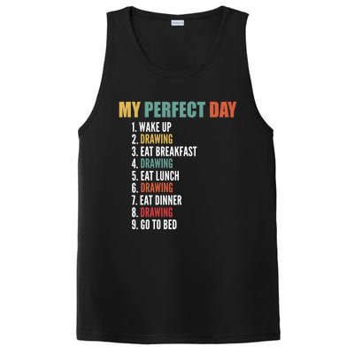 My Perfect Day Fun Drawing Gift PosiCharge Competitor Tank