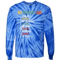 My Perfect Day Fun Drawing Gift Tie-Dye Long Sleeve Shirt