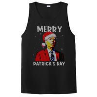 Merry Patricks Day Christmas Joe Biden Santa Hat Ugly Christmas PosiCharge Competitor Tank