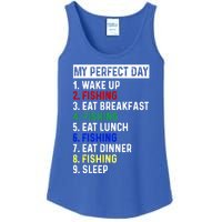 My Perfect Day Fishing Funny Fishing Meaningful Gift Ladies Essential Tank