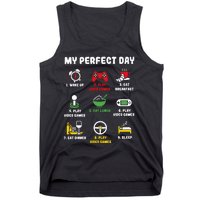 My Perfect Day Gamer Cool Gamer Video Game Tank Top