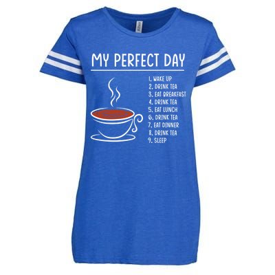 My Perfect Day Tea Cute Gift Enza Ladies Jersey Football T-Shirt