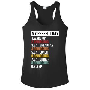 My Perfect Day For Coders And Programmers Gift Ladies PosiCharge Competitor Racerback Tank