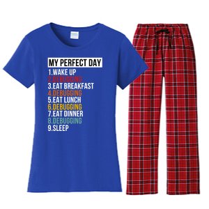 My Perfect Day For Coders And Programmers Gift Women's Flannel Pajama Set