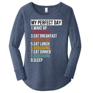 My Perfect Day For Coders And Programmers Gift Women's Perfect Tri Tunic Long Sleeve Shirt