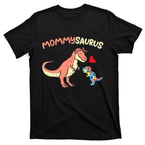 Mommysaurus Puzzle Dinosaur Autism Awareness Mom Mama T-Shirt