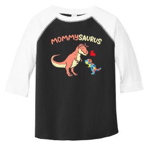 Mommysaurus Puzzle Dinosaur Autism Awareness Mom Mama Toddler Fine Jersey T-Shirt