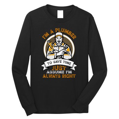 Men Plumber Dad – Plumbing Pipefitters Plumber Long Sleeve Shirt