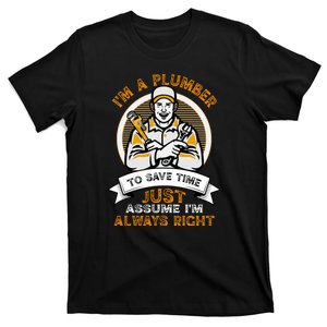 Men Plumber Dad – Plumbing Pipefitters Plumber T-Shirt